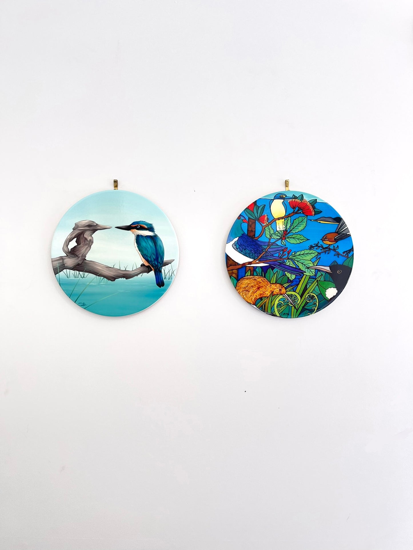 Circle Tile - Kingfisher