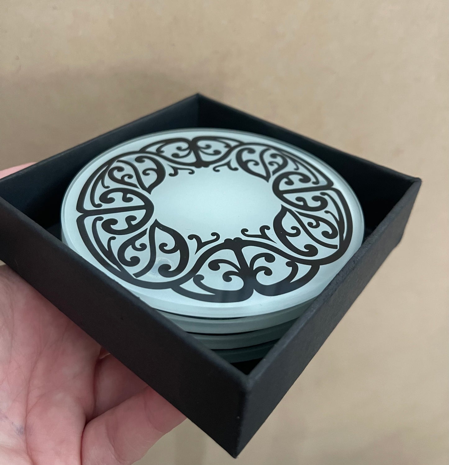 Glass Coasters (B&W)