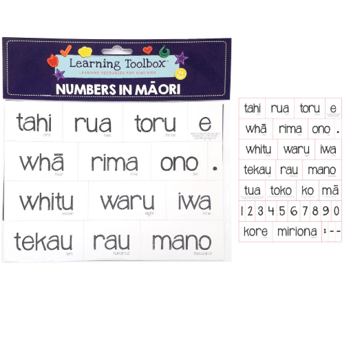 Numbers in Māori Magnets