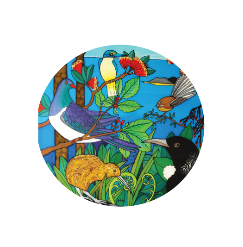 Circle Tile - Native Birds