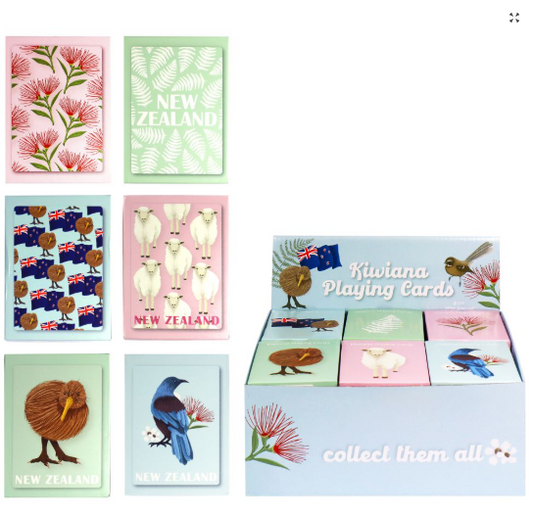 Playing Cards NZ Kiwiana 6asst