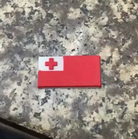 Tongan Flag Shoe Charm (2 options)