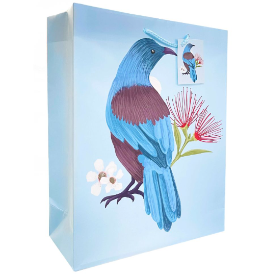 Gift Bag L NZ Tūī 26.7x33x11.4cm