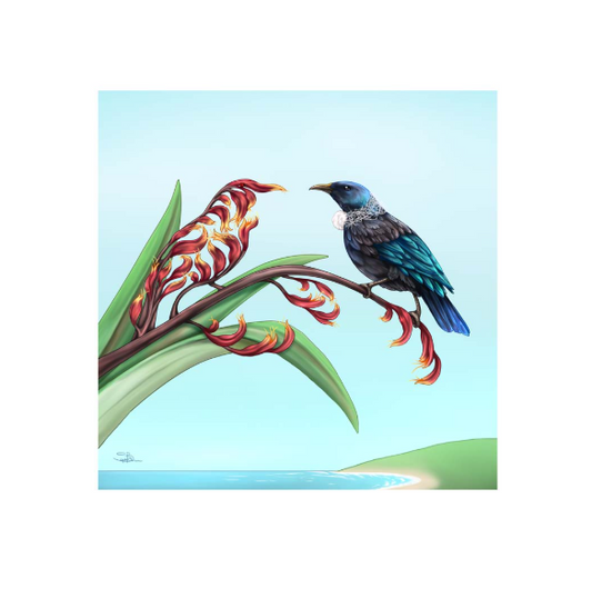 Square Tile (3D) - Mirror Tūī