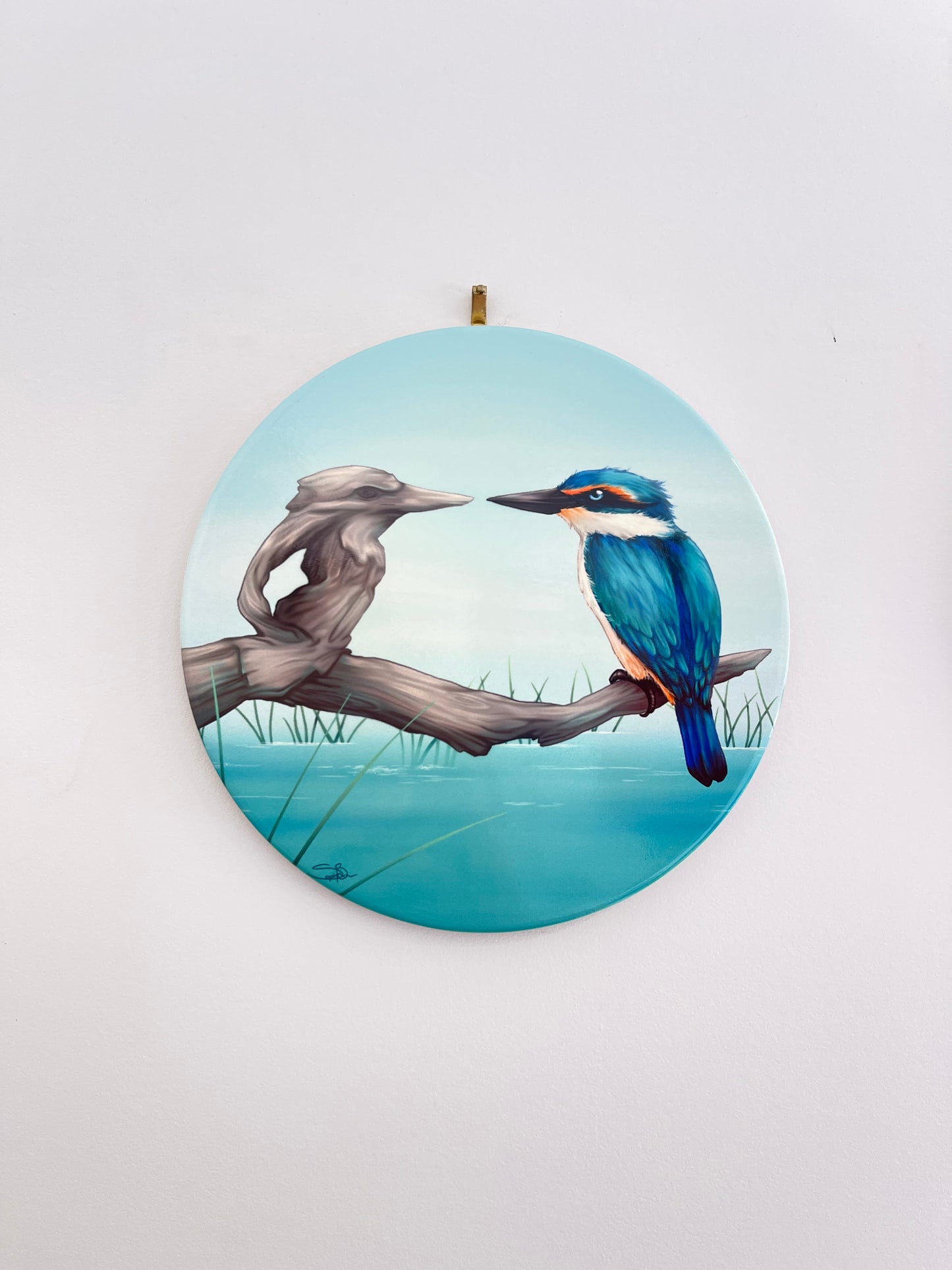 Circle Tile - Kingfisher
