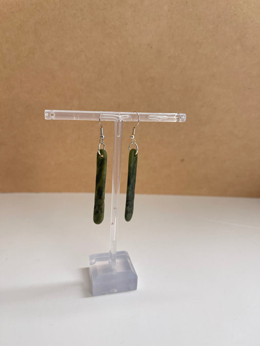 Pounamu Earrings 50x5mm