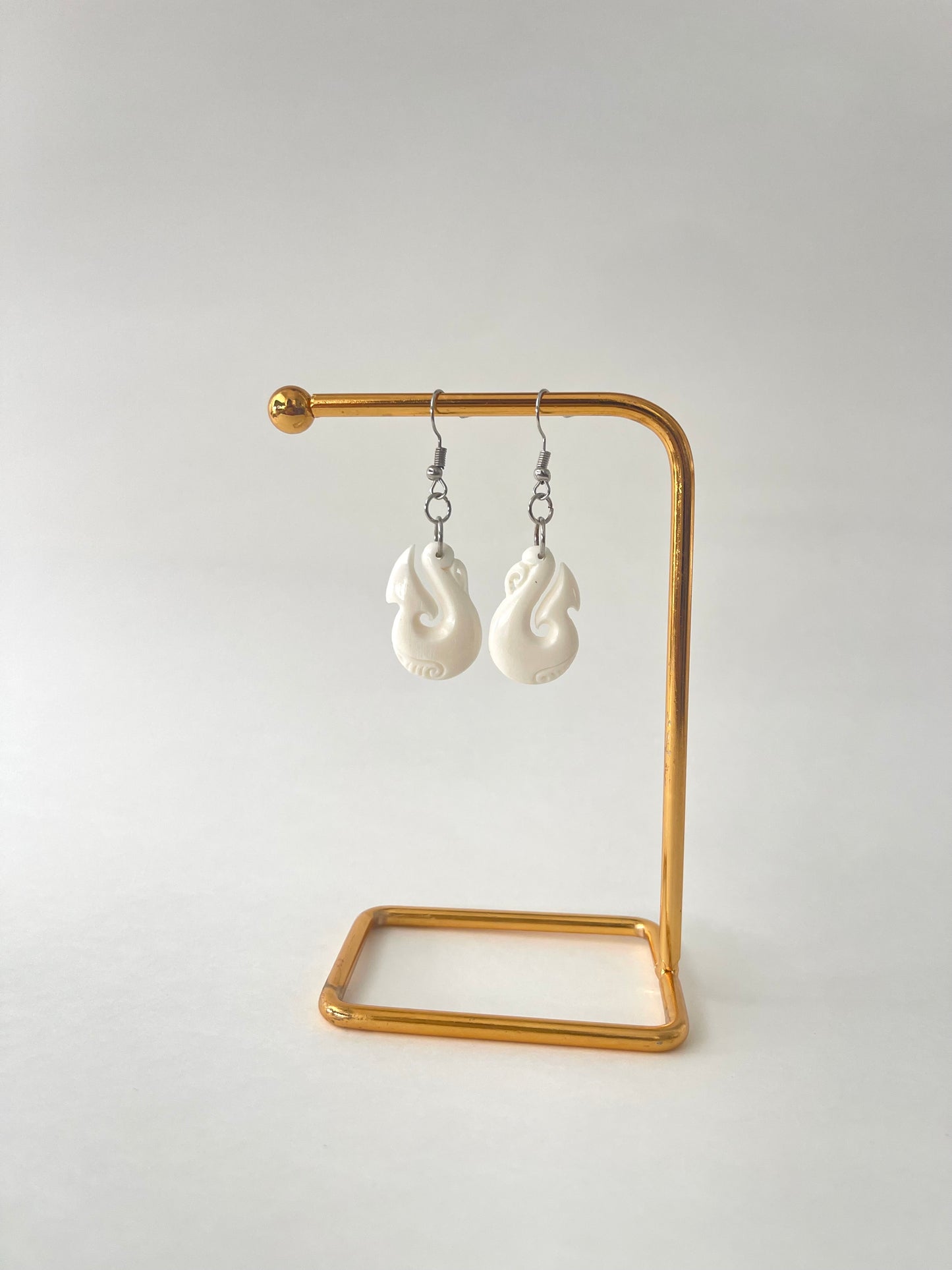 Manaia Hook Bone Earrings