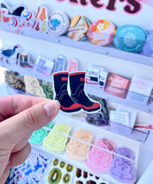 Red Bands Vinyl Sticker