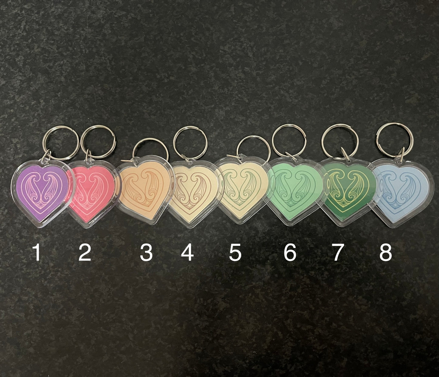 Heart Keyrings