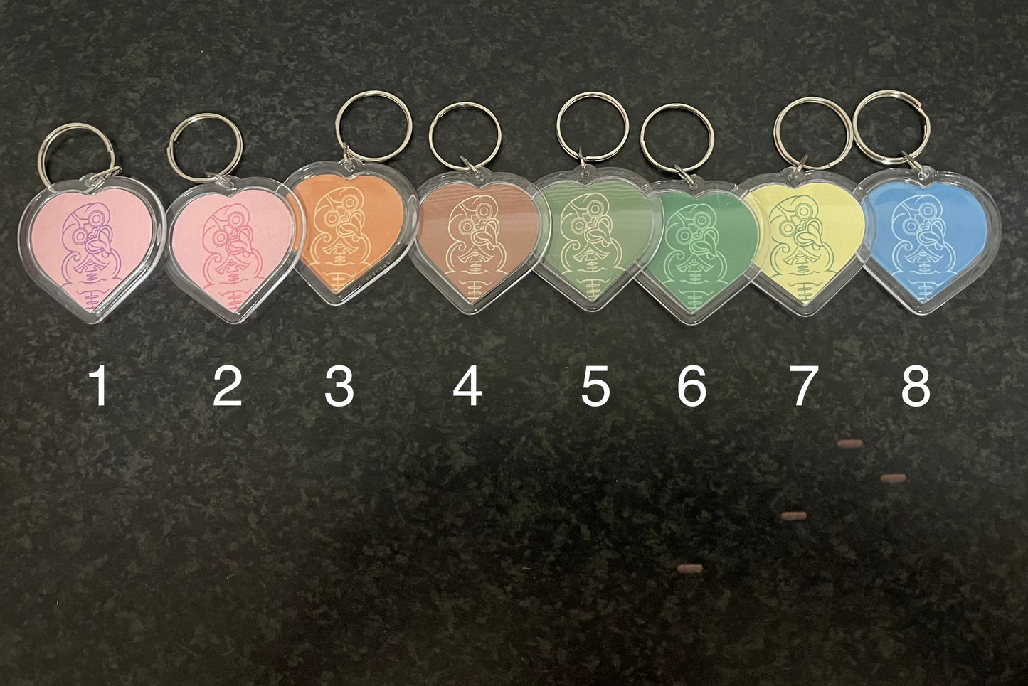 Heart Keyrings