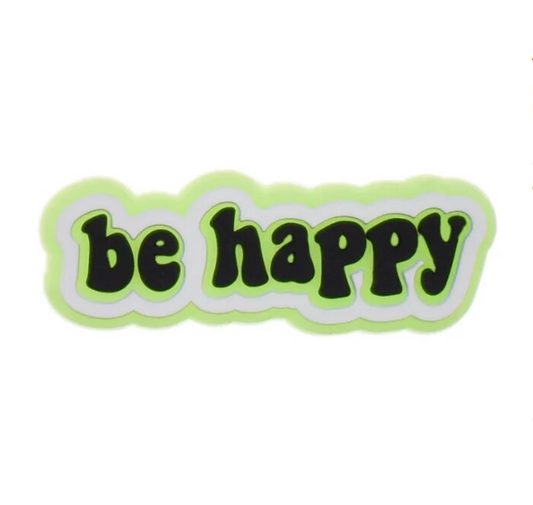 Be Happy Shoe Charm