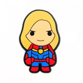 Captain Marvel Shoe Charm