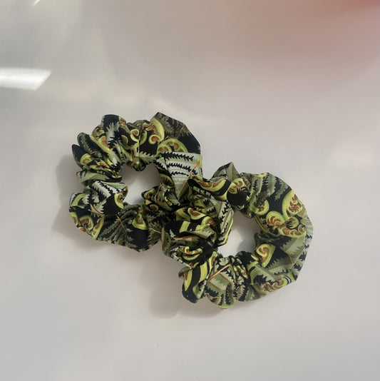 Green Ferns Scrunchies